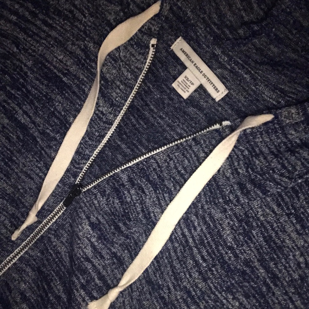 American Eagle cropped zip up jacket